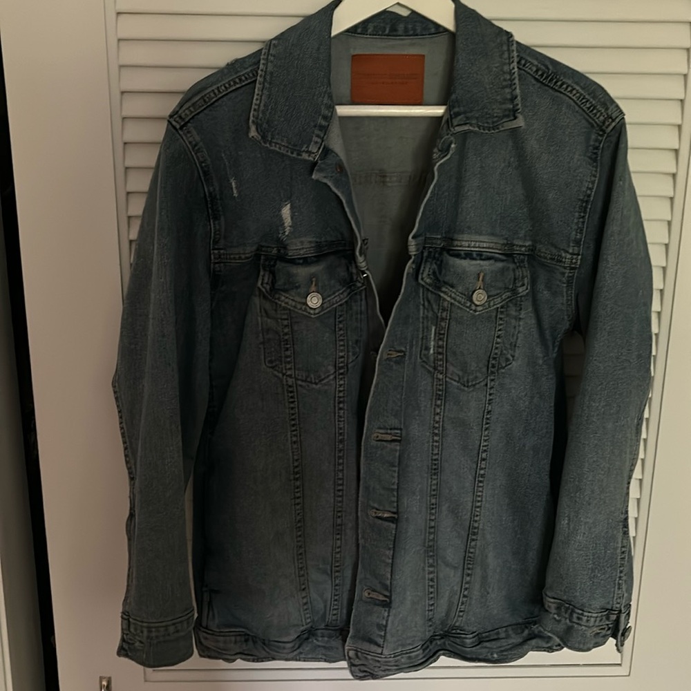 Lucky Brand Distressed Jean Jacket